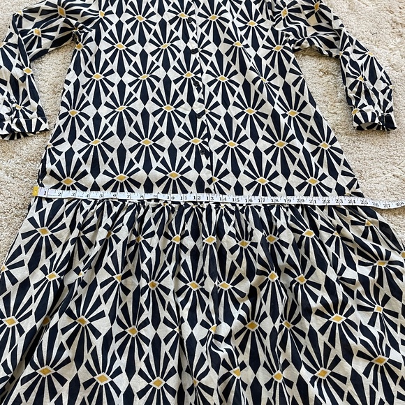 Zara Geometric Printed Midi Dress Size Medium - Picture 11 of 14